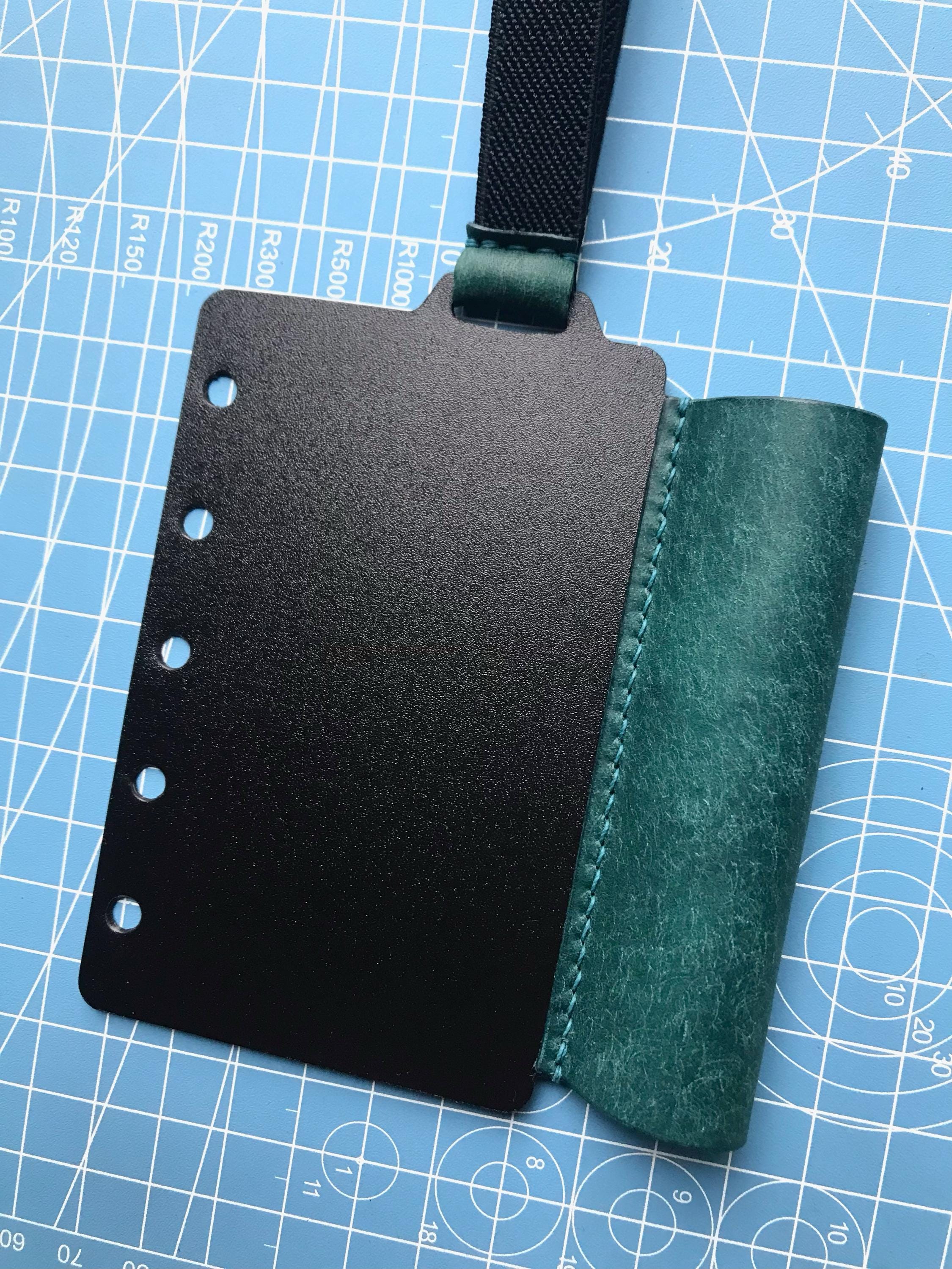 Handgemachter 6-Ringbuch-Einsatz mit Stifthalter, individueller Gravur, 5-Ring-Planer-Nachfüllung, Tagebuch-Einsatz