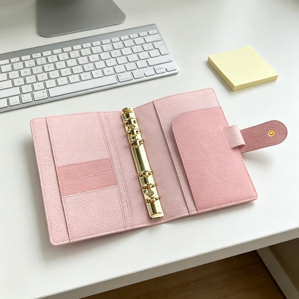 Vollnarbenleder-Binder A6, 6-Ring-Nachfüllplaner, Reisetagebuch, Skizzenbuch mit individualisierbarer Gravur