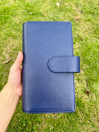 Organizer A5 aus Vollnarbenleder/PU, nachfüllbarer 6-Ring-Kalender, Reisetagebuch, Skizzenbuch mit 20 Ringen und individueller Gravur