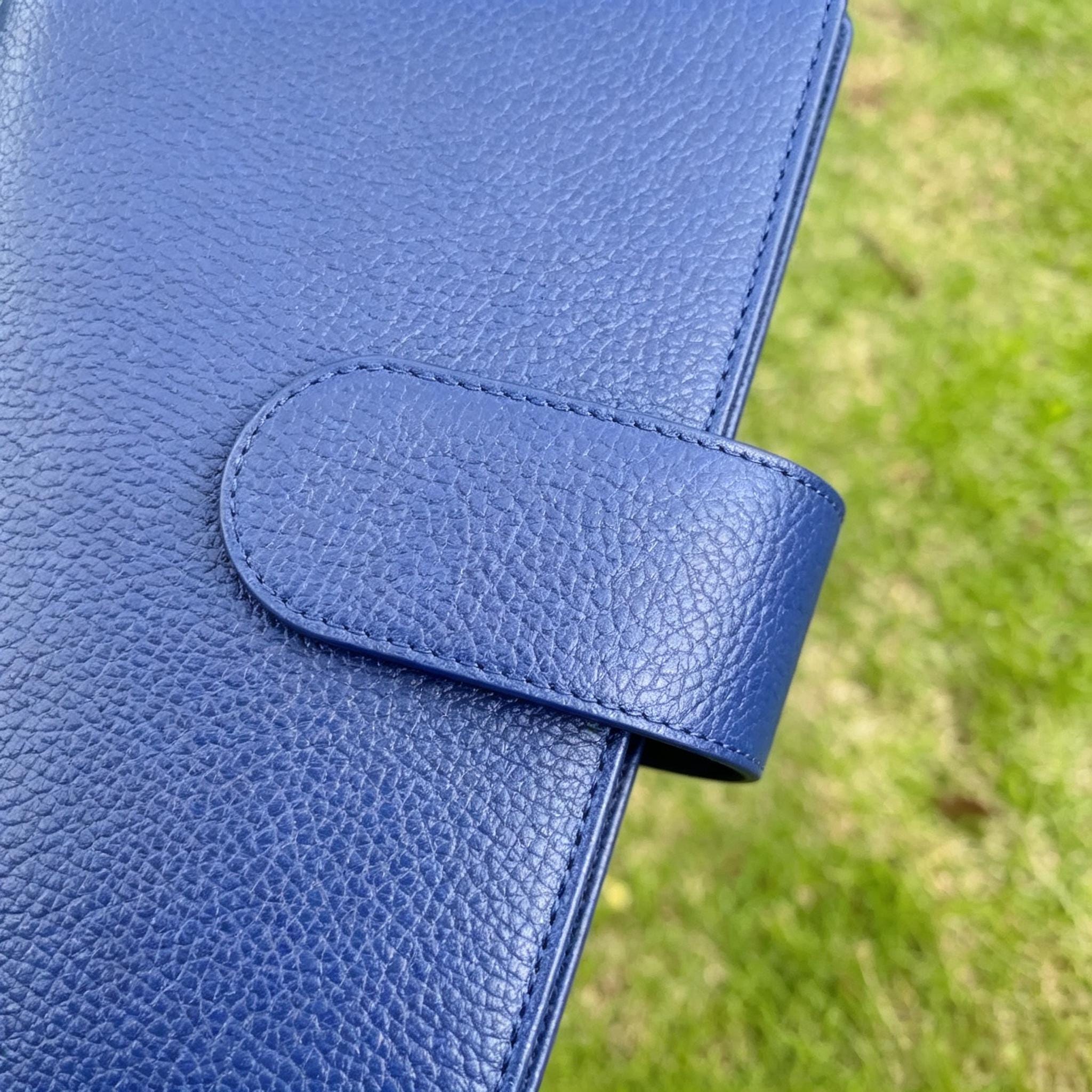 Organizer A5 aus Vollnarbenleder/PU, nachfüllbarer 6-Ring-Kalender, Reisetagebuch, Skizzenbuch mit 20 Ringen und individueller Gravur