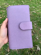 Terminkalender A6 aus vollnarbigem Leder, personalisiert, 6-Ringbuch, nachfüllbar, Reisetagebuch, Skizzenbuch mit individueller Gravur