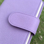 Terminkalender A6 aus vollnarbigem Leder, personalisiert, 6-Ringbuch, nachfüllbar, Reisetagebuch, Skizzenbuch mit individueller Gravur