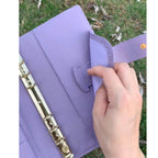 Terminkalender A6 aus vollnarbigem Leder, personalisiert, 6-Ringbuch, nachfüllbar, Reisetagebuch, Skizzenbuch mit individueller Gravur
