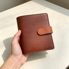 Vollnarbiges Leder A7 Planer 6-Ring nachfüllbarer Organizer Notizbuch mit individueller Gravur