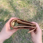 Vollnarbenleder A7 Organizer 6-Ring nachfüllbarer Planer Reisetagebuch Skizzenbuch mit individueller Gravur