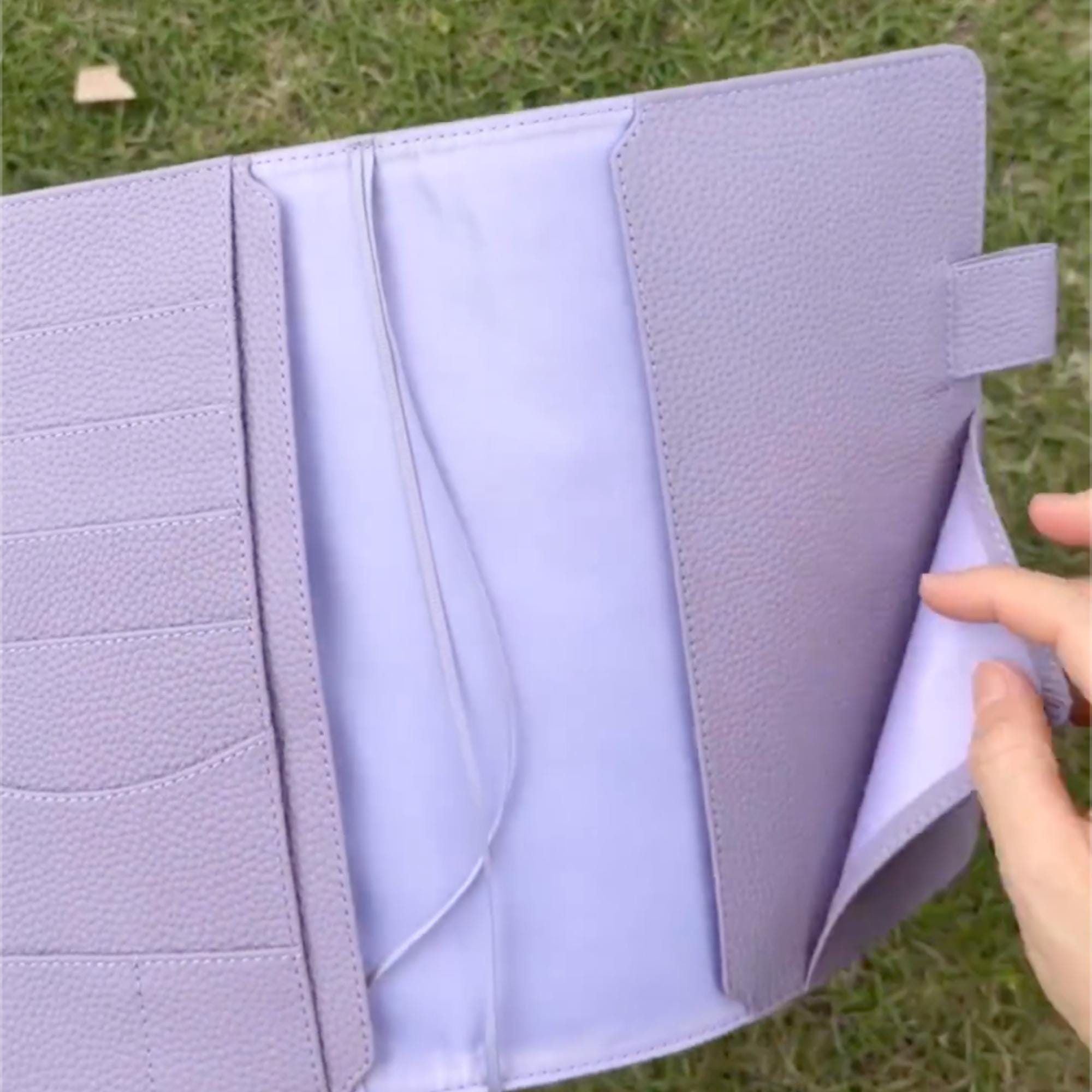 A5 Organizer aus Vollnarbenleder, Reisetagebuch, Skizzenbuch, Aktenordner mit individueller Gravur