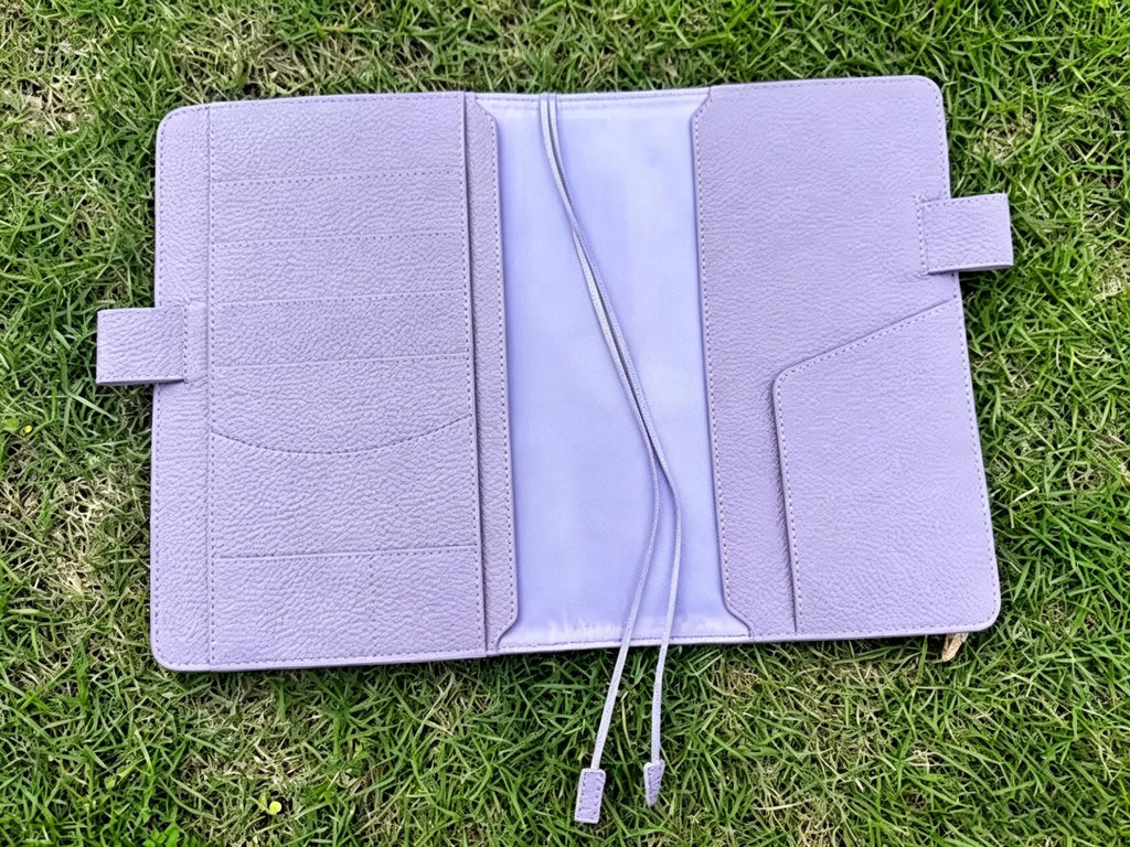 A5 Organizer aus Vollnarbenleder, Reisetagebuch, Skizzenbuch, Aktenordner mit individueller Gravur