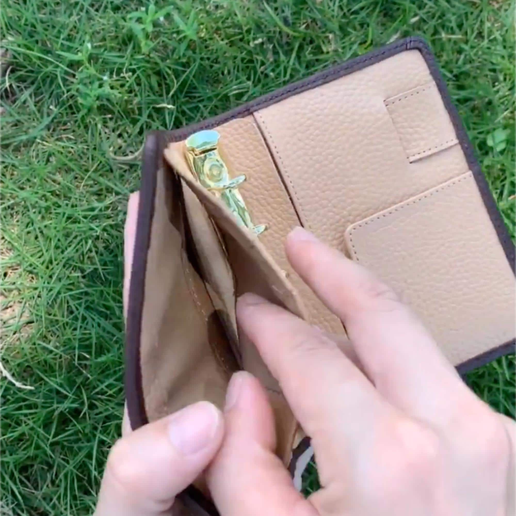 Vollnarbiges Leder A8 Planer 5-Ring Nachfüllbarer Ringbuchordner Travelers Journal Skizzenbuch