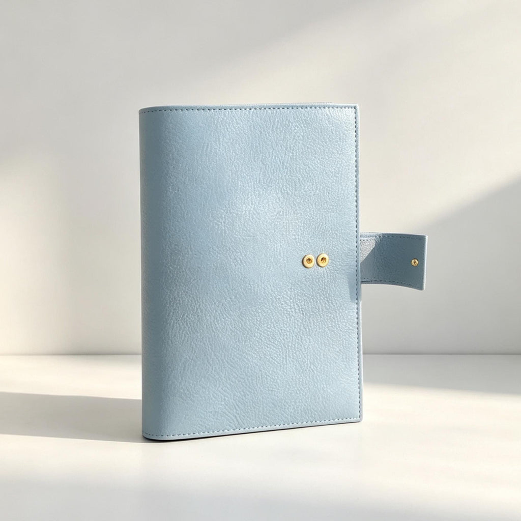 Notizbuch-Einband aus Vollnarbenleder, A5, 6-Ringbuch, nachfüllbarer Organizer, Reisetagebuch, Skizzenbuch mit individueller Gravur