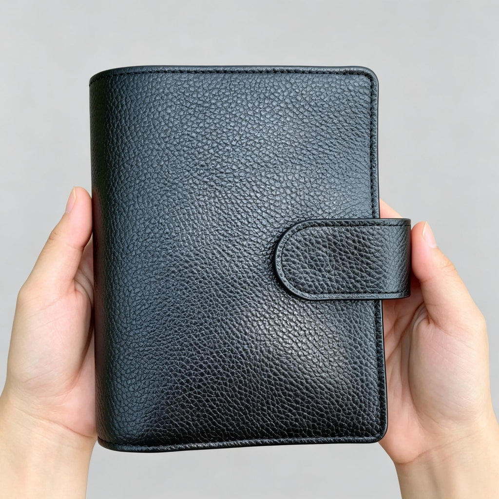 Vollnarbenleder-Binder A6 6-Ring nachfüllbarer Planer Reisetagebuch Skizzenbuch mit individueller Gravur