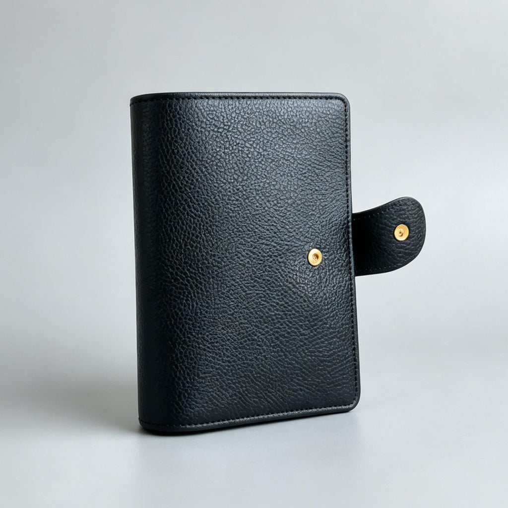 Vollnarbenleder-Binder A6 6-Ring nachfüllbarer Planer Reisetagebuch Skizzenbuch mit individueller Gravur