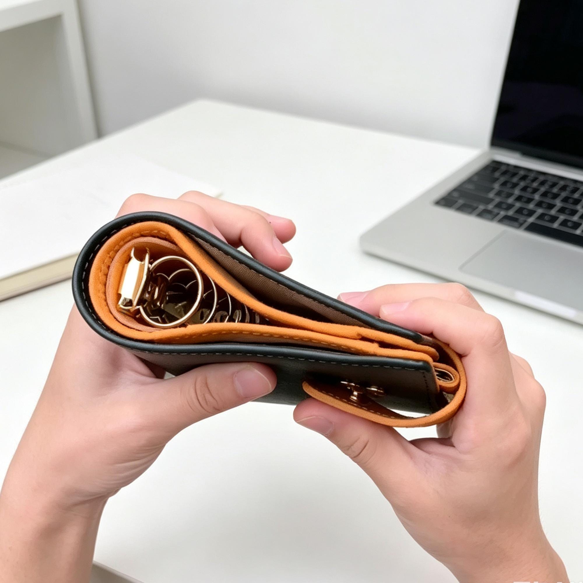 Vollnarbenleder A7 Planer 6-Ring nachfüllbarer Organizer Reisetagebuch Skizzenbuch mit individueller Gravur