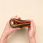 Vollnarbenleder A7 Planer 6-Ring nachfüllbarer Organizer Reisetagebuch Skizzenbuch mit individueller Gravur