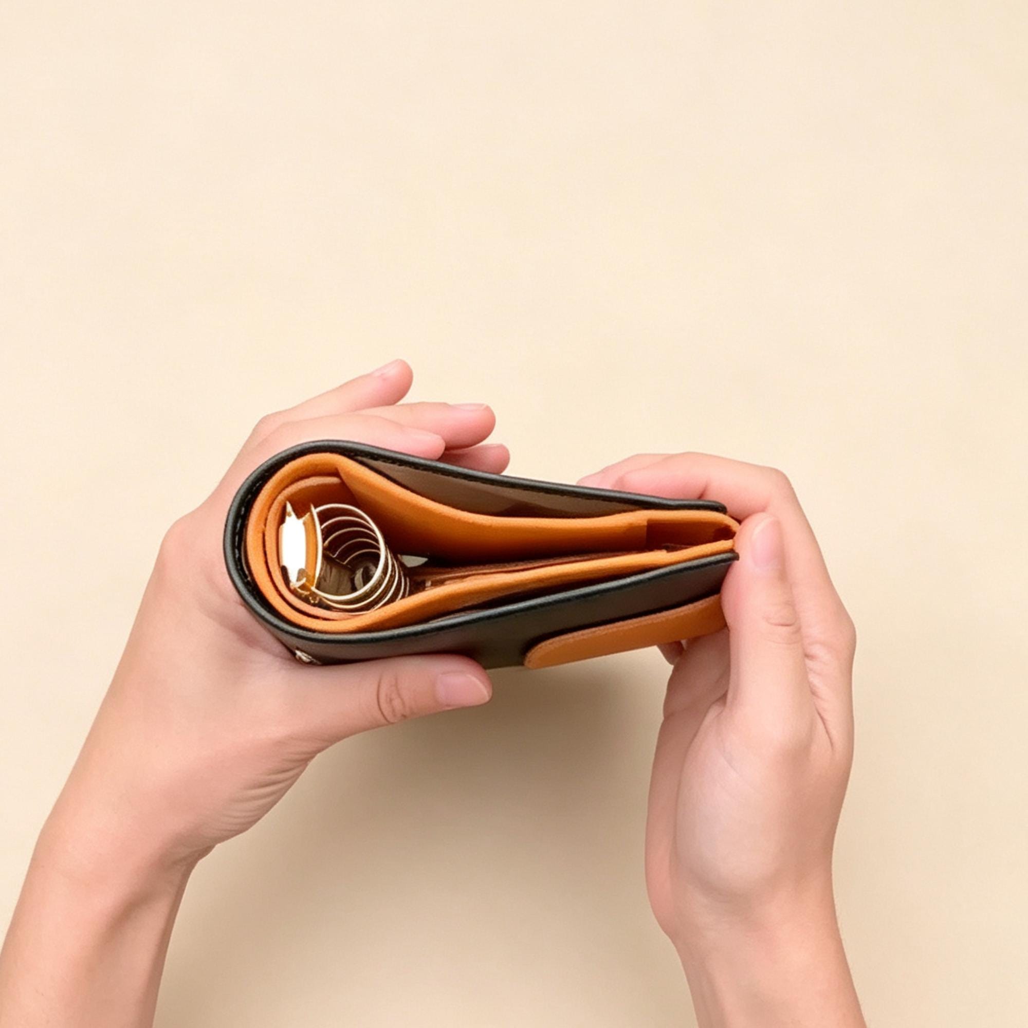 Vollnarbenleder A7 Planer 6-Ring nachfüllbarer Organizer Reisetagebuch Skizzenbuch mit individueller Gravur