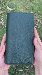 Terminkalender A6 aus vollnarbigem Leder, personalisiert, 6-Ringbuch, nachfüllbar, Reisetagebuch, Skizzenbuch mit individueller Gravur