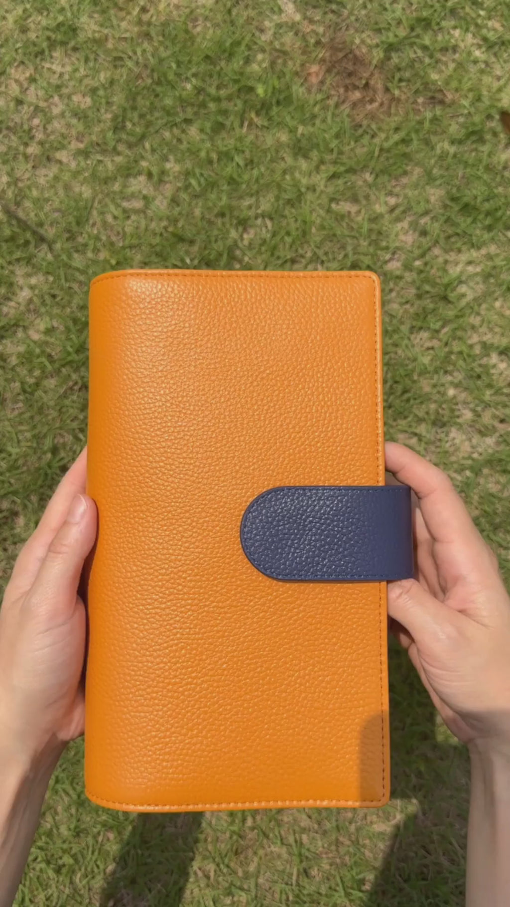 Organizer A5 aus Vollnarbenleder/PU, nachfüllbarer 6-Ring-Kalender, Reisetagebuch, Skizzenbuch mit 20 Ringen und individueller Gravur