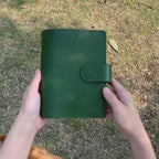 Reliure en cuir pleine fleur A6, Organiseur 6 anneaux rechargeable, Carnet de voyage, Carnet de croquis avec gravure personnalisable, Journal de Noël