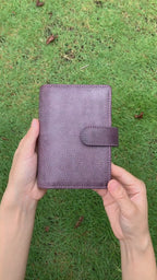 Reliure en cuir pleine fleur A7, mini agenda rechargeable 6 anneaux, carnet de voyage, carnet de croquis avec gravure personnalisée
