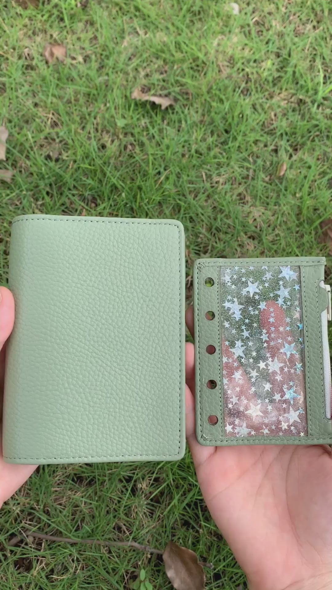 Organiseur A7 en cuir pleine fleur, rechargeable, 6 anneaux, carnet de voyage, carnet de croquis avec gravure personnalisée